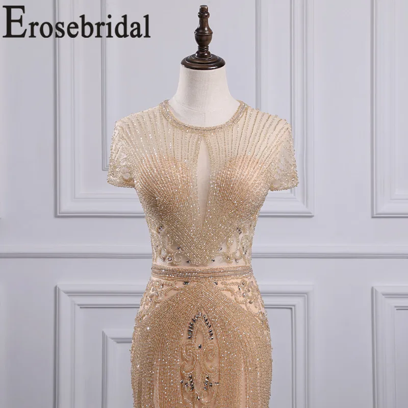 Erosebridal, короткий рукав, Русалка, вечернее платье с бюстгальтером, элегантное, на молнии, сзади, длинное, официальное, женское, вечернее платье, платье для вечеринки