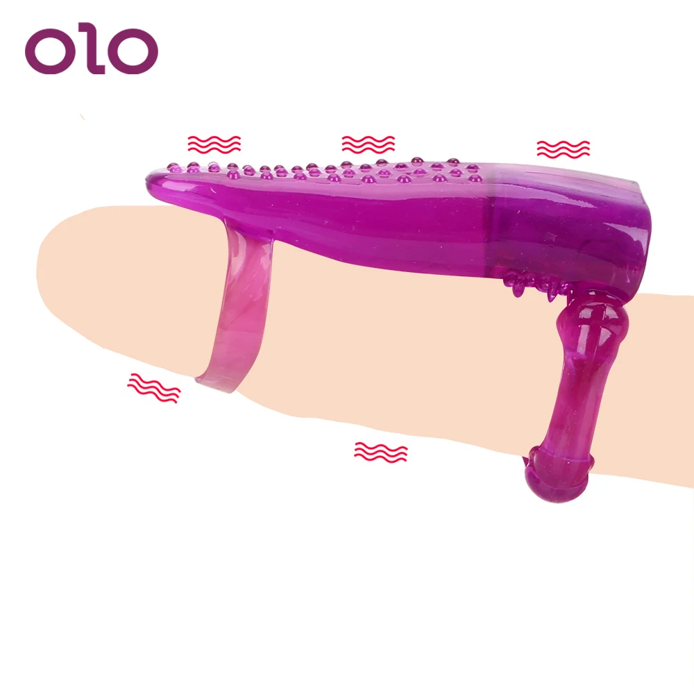 OLO вибрирующее кольцо на пенис Кольца для пениса Стимуляция клитора лижущий