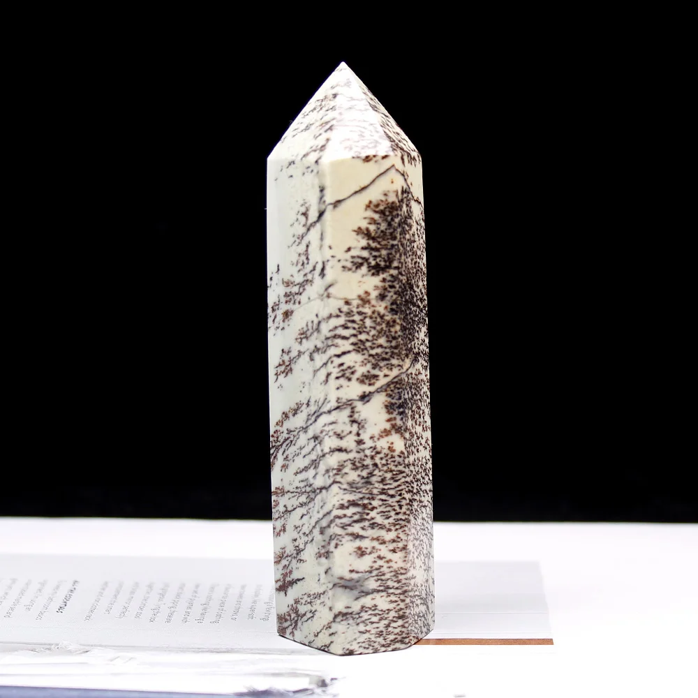 AP 1 шт. Хрустальная трава Нефритовая колонна восстанавливающий энергию камень