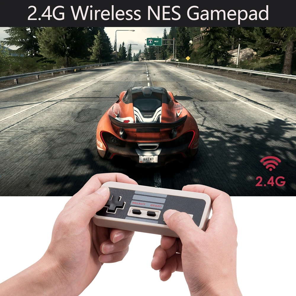 Беспроводной контроллер 2 4 ГГц для игр NES Классический джойстик USB ПК в ретро