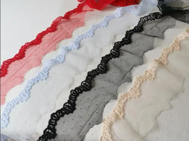 3 метра Лидер продаж ажурная кружевная отделка красного синего черного