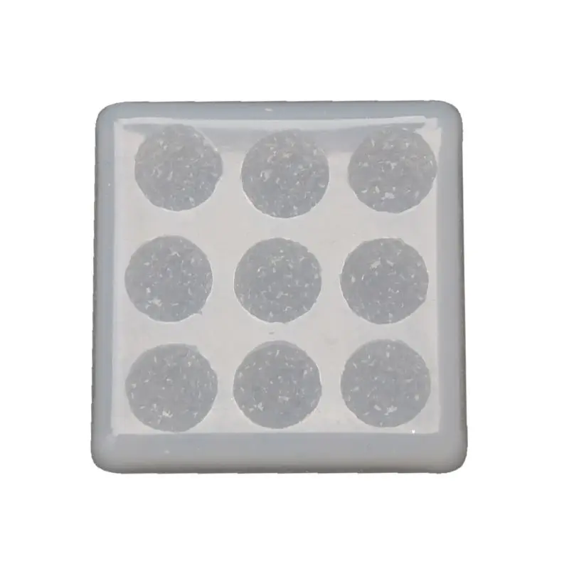 

12mm Crystal Cluster Mold Flat Round Resin Gem Earrings Mold Jewelry Making Tool