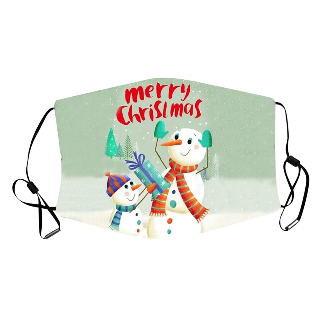25 # Merry маска для новогодней Вечеринки Снеговик Санта Клаус Лось активированного