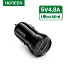 Автомобильное зарядное устройство UGREEN, 2 x USB Type-A, 12 Вт