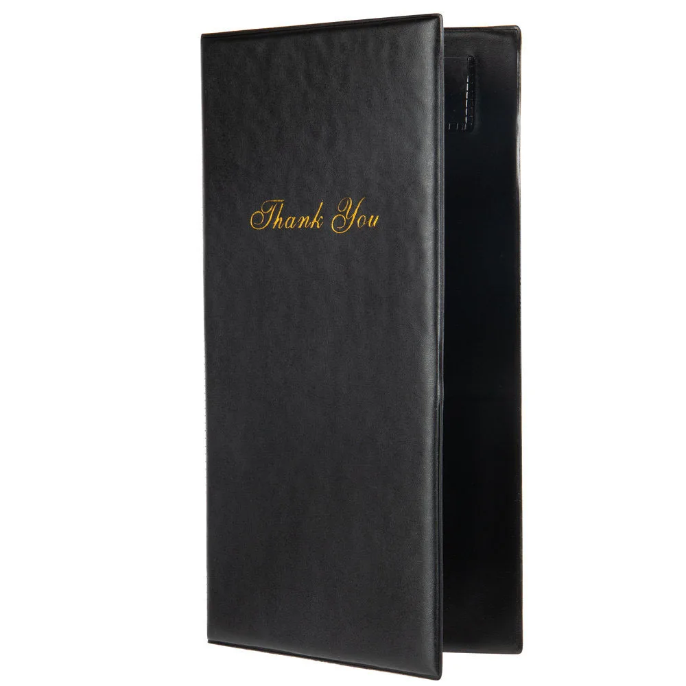 Free Shipping Padded Menu Cover Made with Sturdy Leather-Like Material 2 View Booklet “Menu” Metallic Gold Foil 285*140mm | Дом и сад