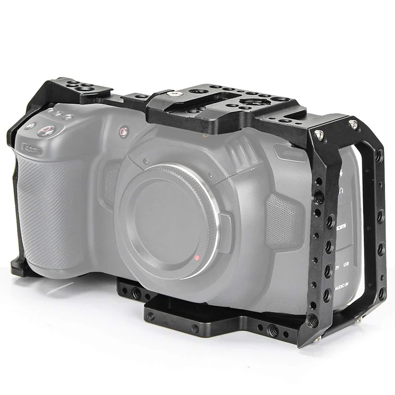 Для камеры BMPCC 4K 1/4 дюйма 3/8 винтовой рельсовый резьба для Blackmagic Pocket Cinema Camera клетка