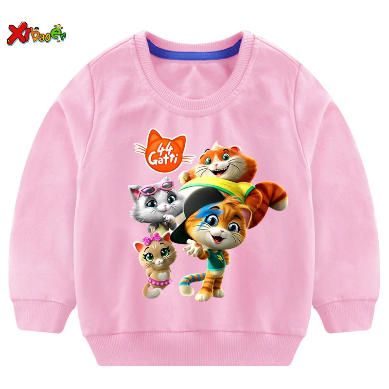 

boy Clothing Sweatshirt kids Clothes Sport Casual Outfits Toddler Baby Hoodies Sweatshirts 44 Cool Cats T Shirt birthday present