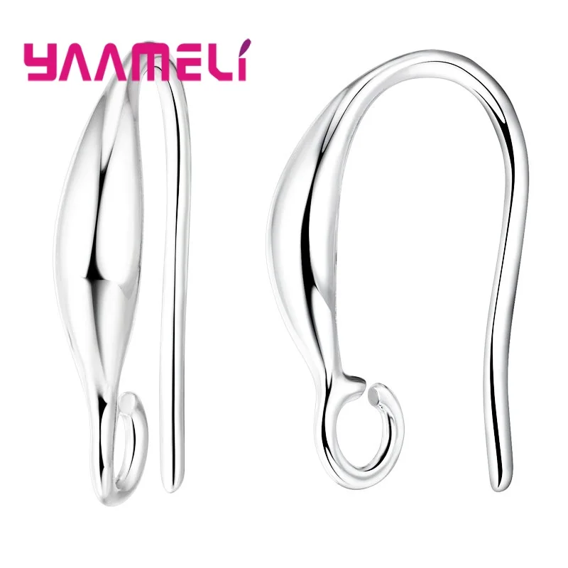 

Wholesale 925 Sterling Silver 10 PCS/Lot Silver/White Gold Earrings Hooks Jewelry Accessories Free Shipping Jewelry Fingdings
