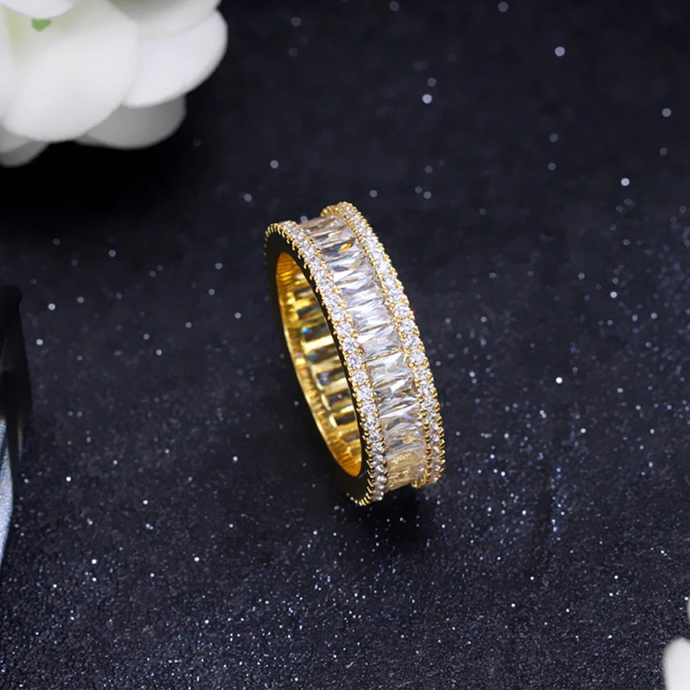 Модное Брендовое роскошное Женское Обручальное Кольцо ThreeGraces с фианитом в форме