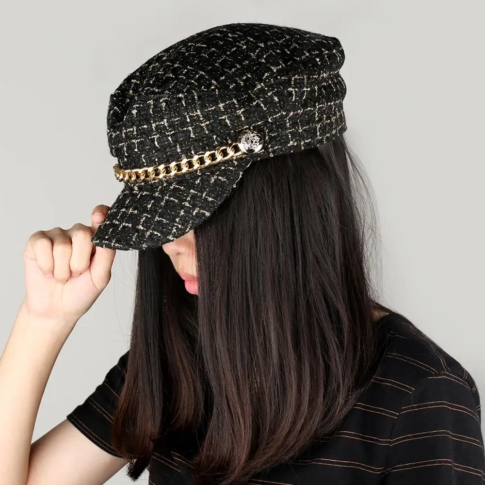 Черная Парусная шапка для мужчин и женщин повседневные плоские тёмно синие кепки