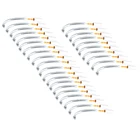 30 шт. велосипедные V тормозные кабельная лапша тормоза трубы шланг направляющий серебристый 90 градусов