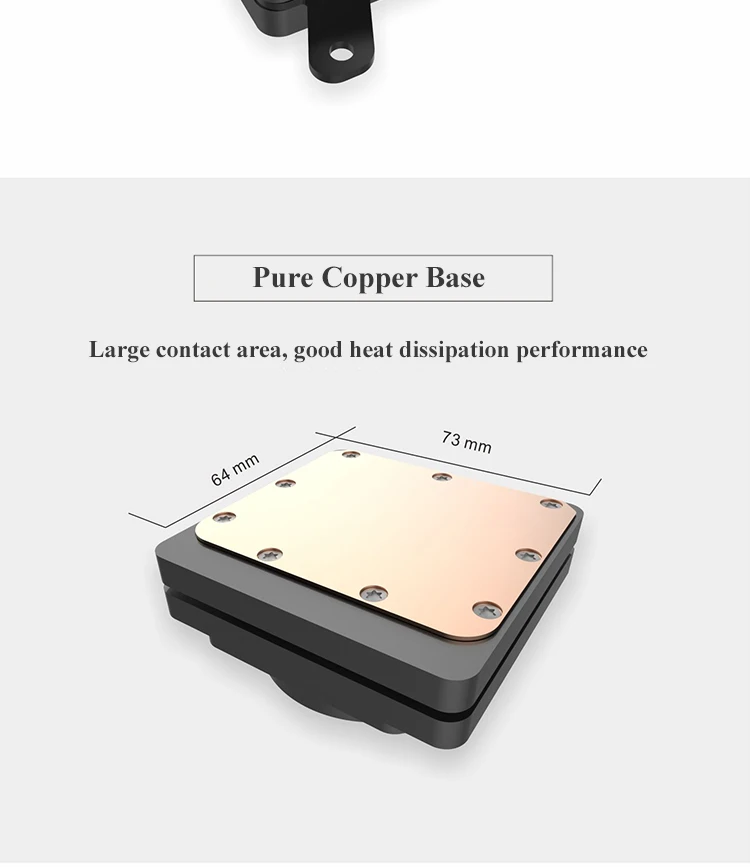 Pccooler GI-AP240X чехол для ПК с водяным охлаждением двойной 12 см Компьютерный Вентилятор cpu кулер для воды для AMD TR4/SP3 и INTEL 2011/2066