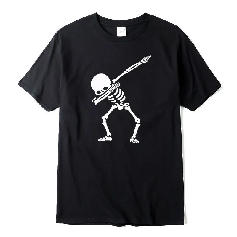 Фото - 100% cotton High quality for men short sleeve dabbing print skull men T shirt casual o-neck summer mens tee shirts o-neck tshirt tyburn classically trained playstation game vintage t shirts android videogame pc computer tshirt 100% cotton fabric o neck