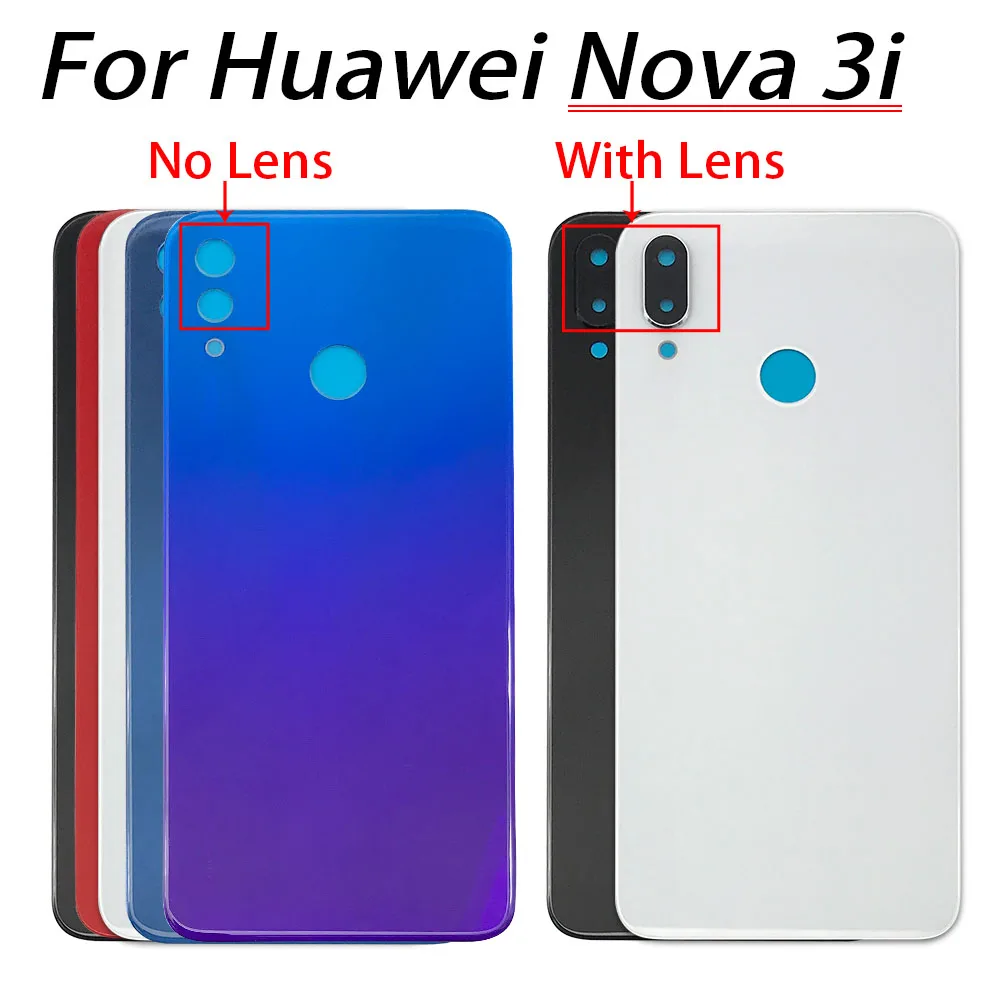 

Новинка для Huawei Nova 3i батарея задняя крышка задняя дверь Замена Корпус наклейка клей с объективом