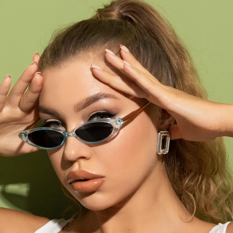 

New Small Frame Sunglasses Women's Transparent Jelly Color Sunglasses