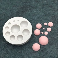 100pcs wholesale food grade material ball shape silicone mold 3d hand made pop creative chocolate mold party cake decoration