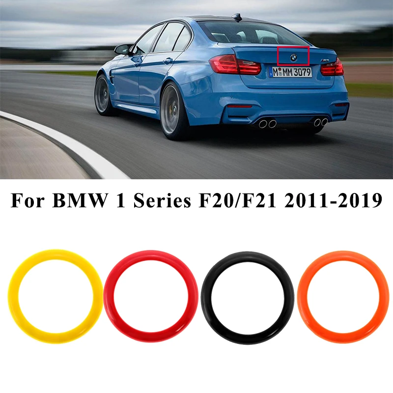 Накладка на заднее кольцо с логотипом для BMW 1 серии F20/F21 2011 2019 красный черный