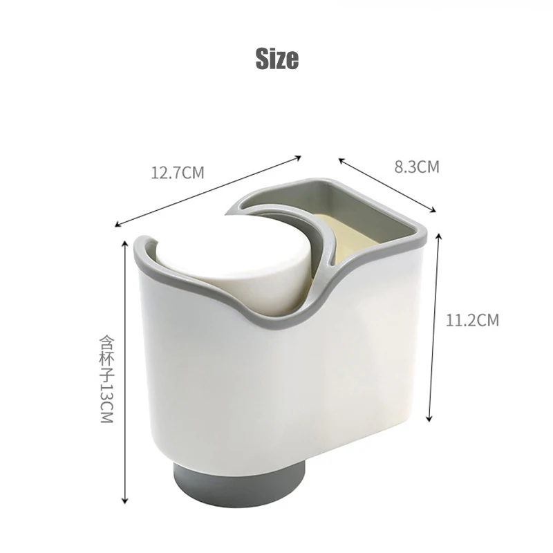 

Toothbrush Toothpaste Holders Magnetic Adsorption Inverted Cup Wall Mounted Toiletries Storage Rack Bathroom Accessories Set