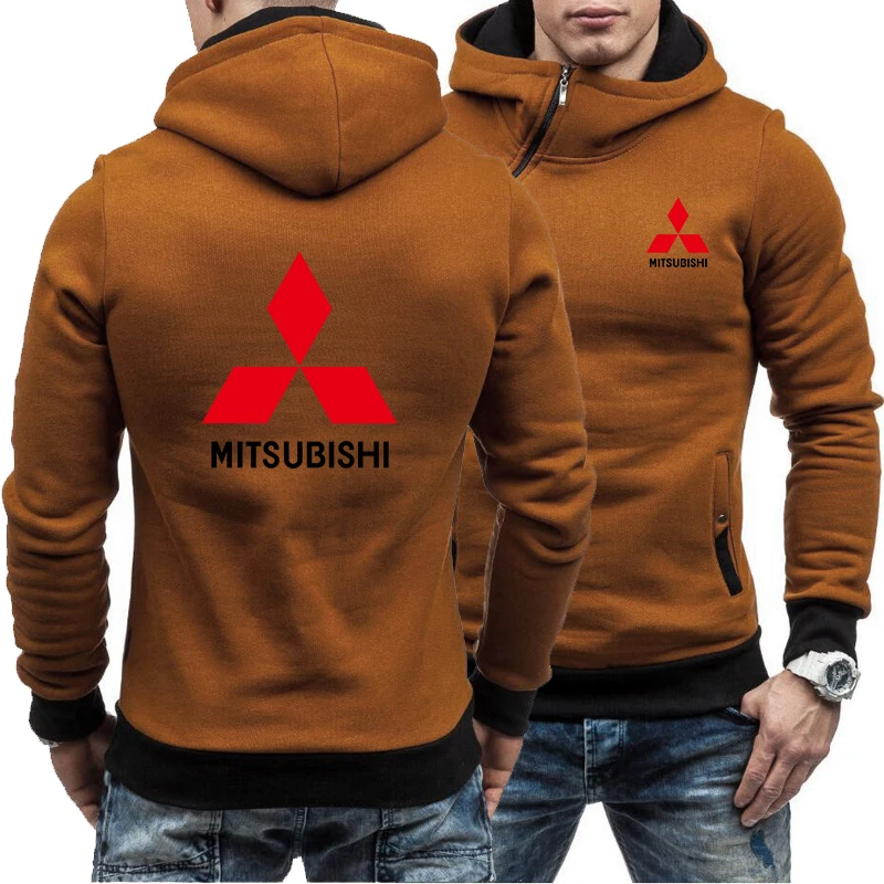 

MISTUBISHI CAR LOGO print hoodie street men's warm zipper shirt sweatshirt long sleeve fashion men clothing
