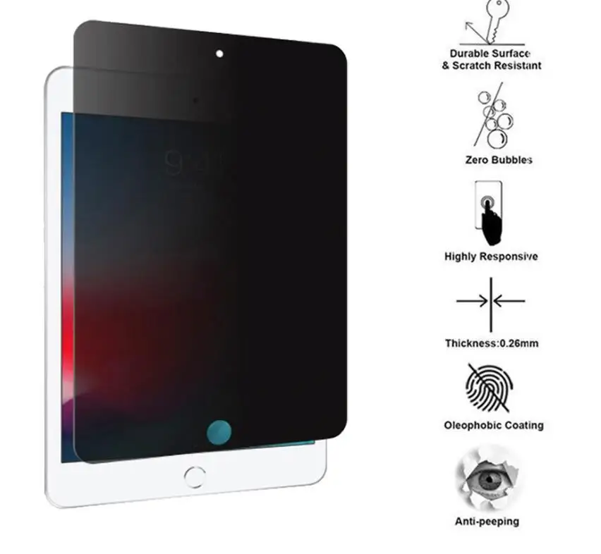 Антишпионская пленка для Apple iPad Pro 11 12 9 HD закаленное стекло ipad 10 2 5 Защитная экрана