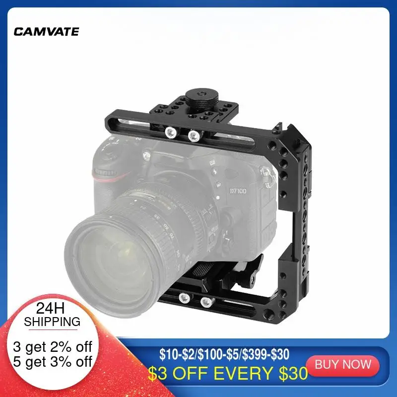 Раздвижной штатив для камеры CAMVATE C-frame Rig с основой Manfrotto QR и крепежным стержнем для цифровой зеркальной камеры s (высота в пределах 68 мм ~ 130 мм