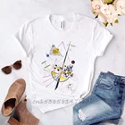 Мягкая премиум-рубашка с принтом вассилия Кандинского, мягкая натянутая рубашка в винтажном стиле, деликатное натяжение (1923), новинка, футболка, летний топ, футболки