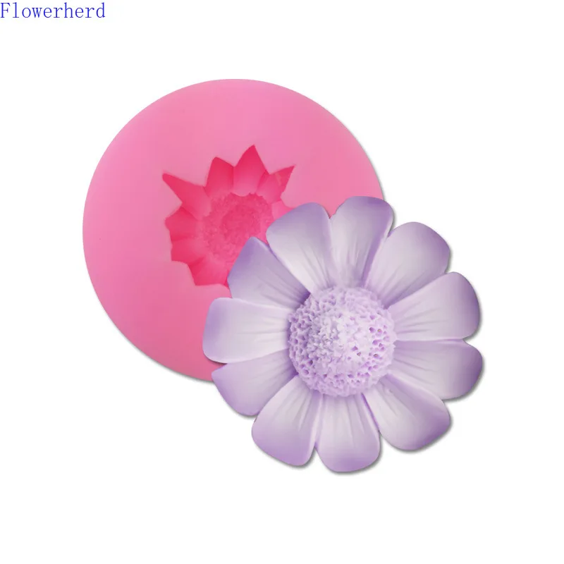 Хризантема Fondant (сахарная) силиконовая форма DIY шоколадная для сладостей выпечки