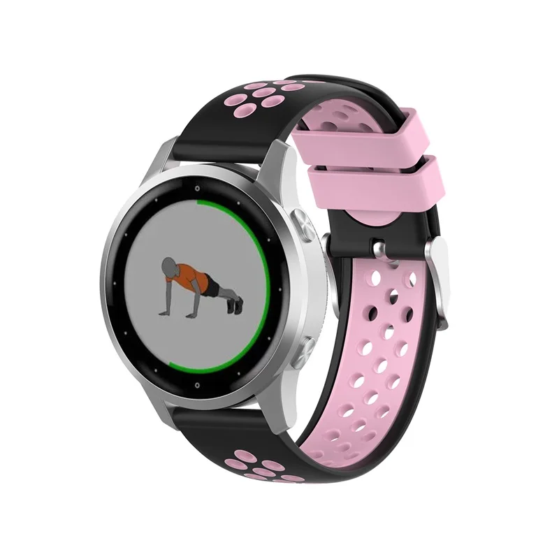 18 мм спортивный мягкий силиконовый ремешок для Garmin Vivoactive4S Смарт-часы для Vivoactive 4S сменный Браслет аксессуары