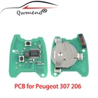 Пульт дистанционного управления QWMEND для автомобиля, электронная плата для Peugeot 307, смарт-Автомобильный ключ, печатная плата для Citroen C2 C3 pluлен