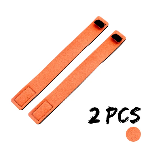 2pcs-Orange Эластичный Бандаж для рыболовной удочки, аксессуары, многоразовая удочка для ловли карпа, направляющее кольцо, держатель, ремень, подтяжки - Цвет: 2pcs-Orange