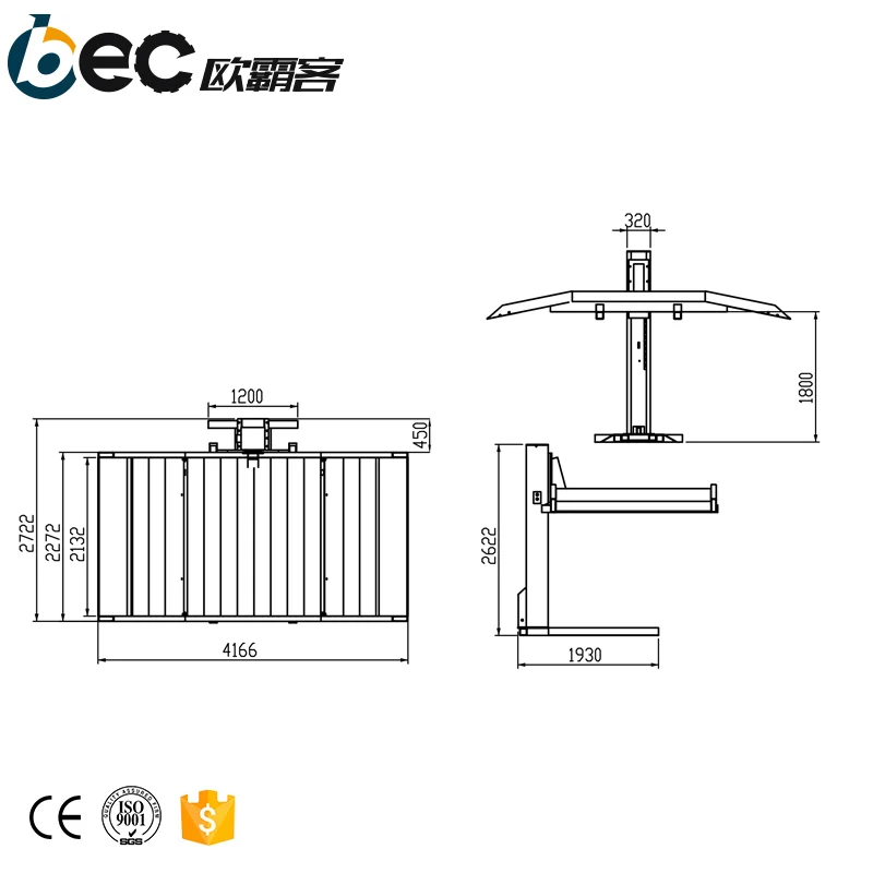 Автостоянка для 2 автомобилей гараж с одним столбом автомобилей| |