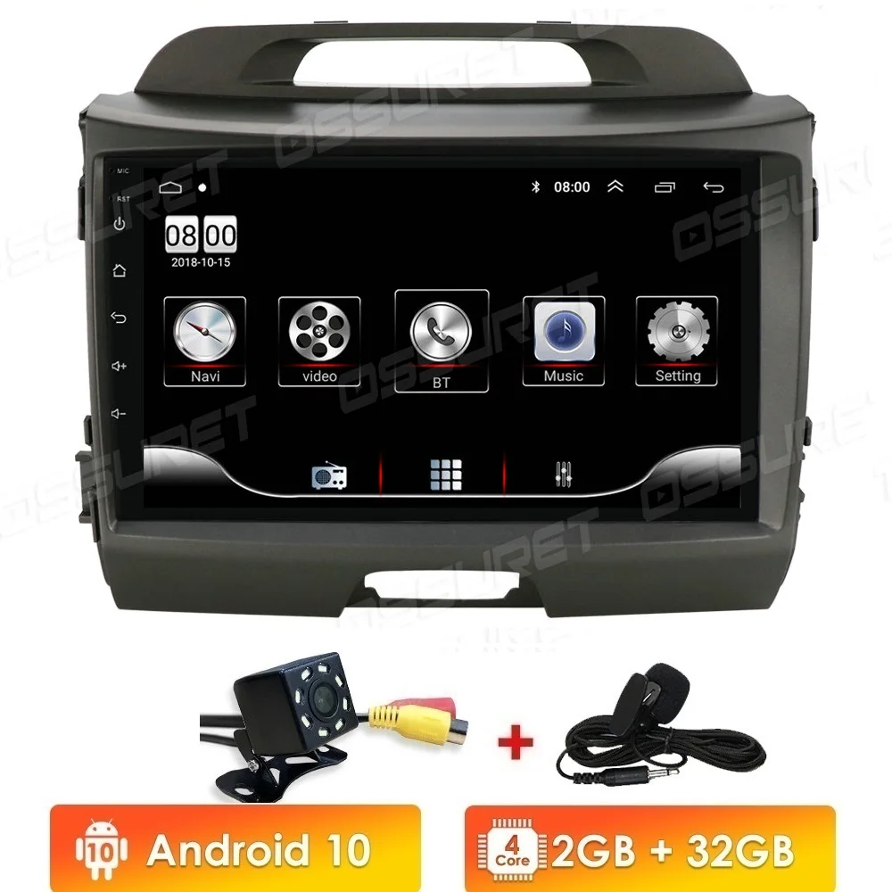

Автомагнитола 2DIN, Android, GPS, мультимедийный видеоплеер для KIA Sportage R 3 2011 2008-2016, Wi-Fi, Bluetooth, 9 "Авторадио Carplay