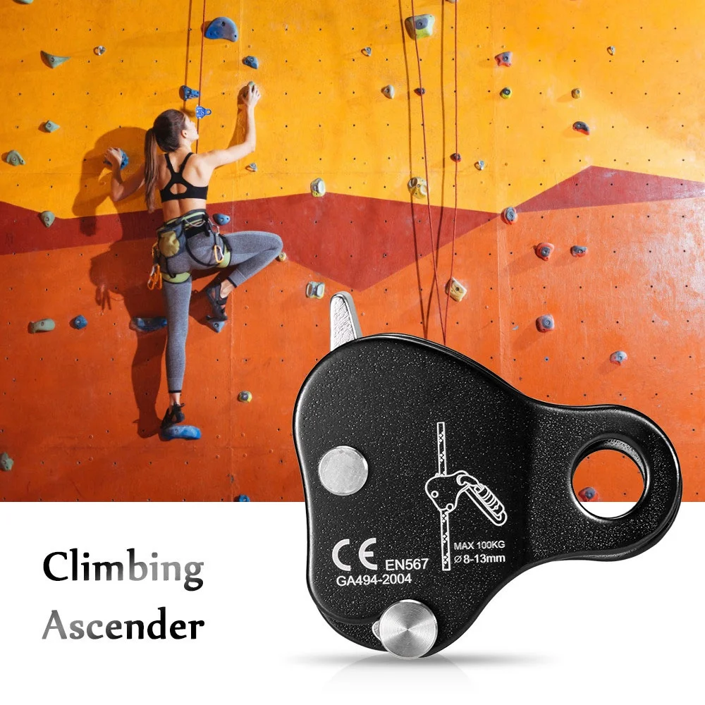 

Safety Climbing 8-13MM Rope Rope Grip Outdoor Safety Climbing Protective Device Protective Ascender Climbing Rigging Ascender