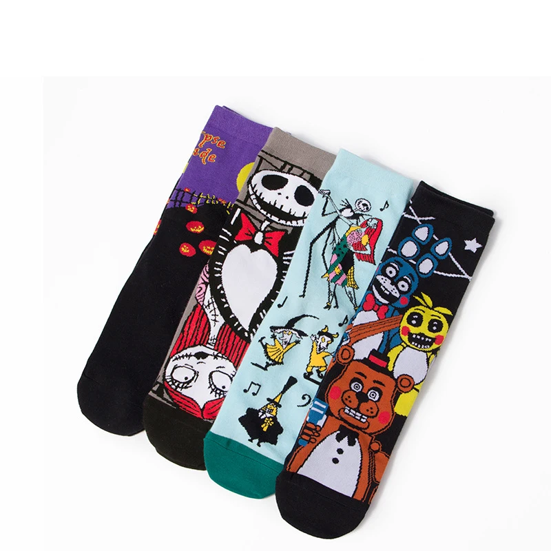 

Cotton Socks Unisex Halloween Socks Retro Cashmere Fashion Long Socks Comfortable Printed Socks Meias Esportivas Calcetines