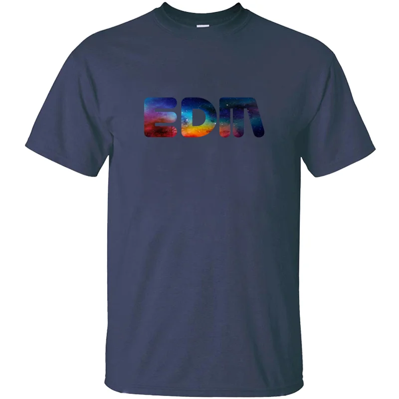 Слоган Edm-Электронная танцевальная музыка Радуга футболка для мужчин черная