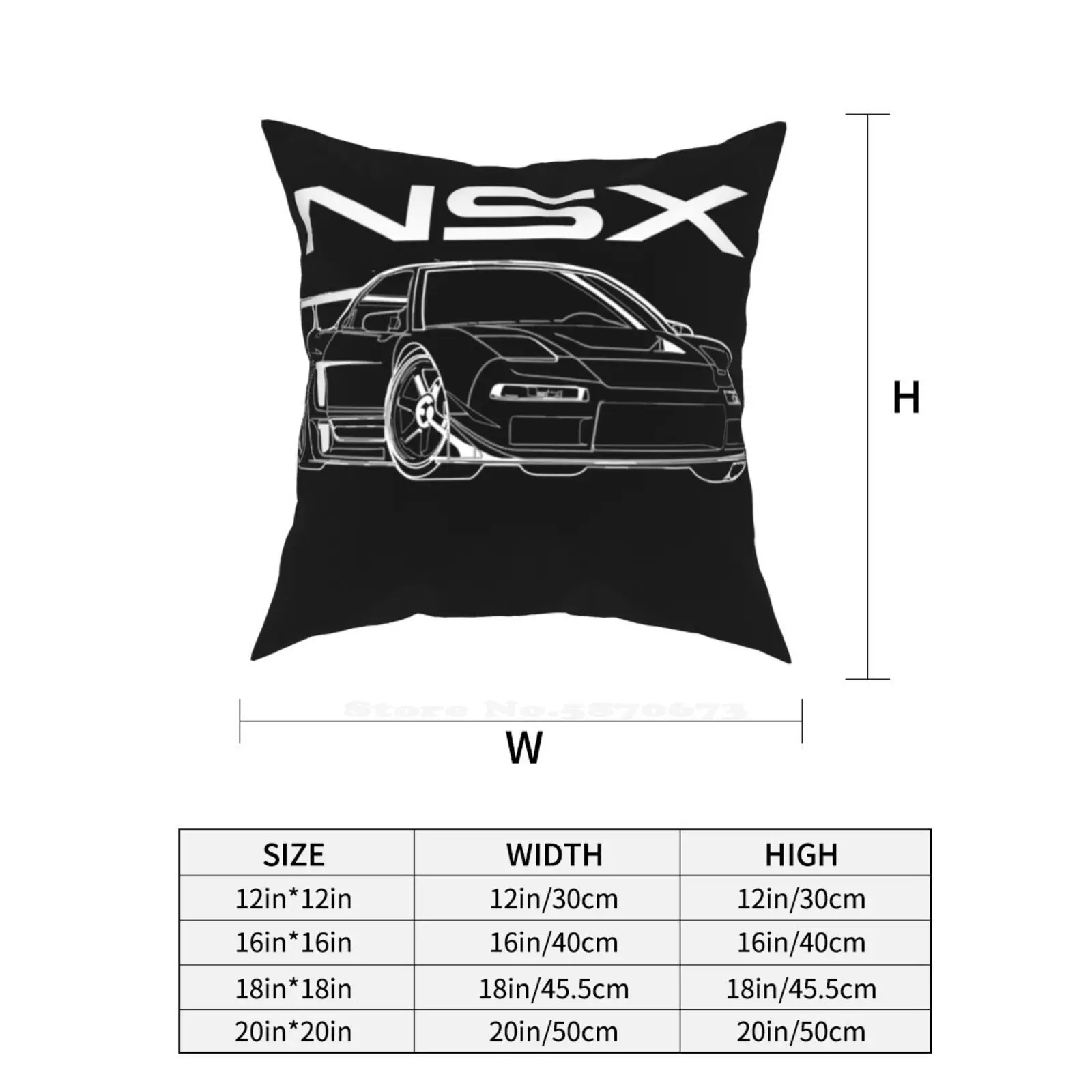 Наволочка Na2 Nsx Line для домашнего дивана автомобильная Декоративная на талию Integra
