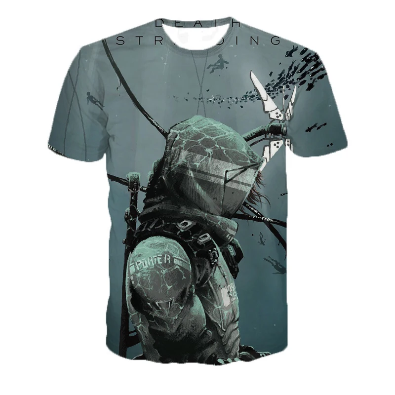 Горячая Распродажа игра Death Stranding футболки для мальчиков и девочек в стиле хип-хоп