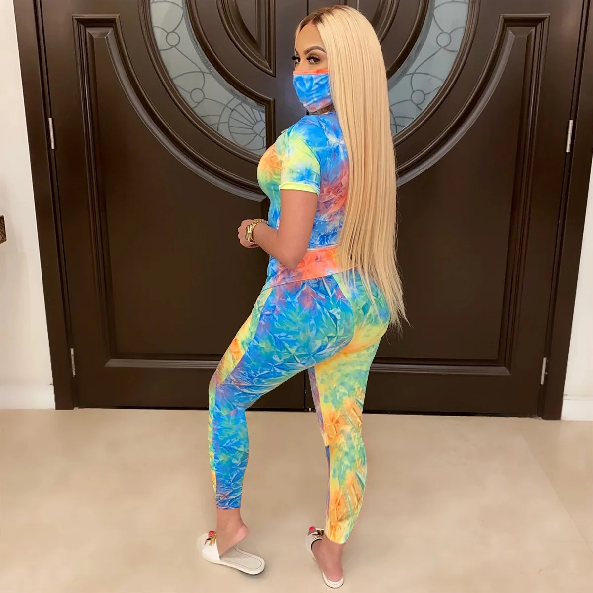 NEONBABIPINK Модный комплект из двух предметов для отдыха размера плюс футболки с