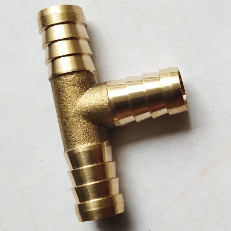 Новинка 2 шт латунный Т-образный 3-ходовой адаптер для шланга Соединительный