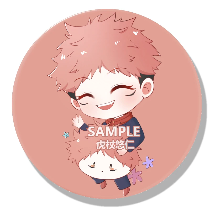 

Jujutsu Kaisen Badge Kugisaki Nobara Yuji Itadori Gojo Satoru Button Medal Brooch Pin Tinplate Souvenir Gmae Pendant Toy Cosplay