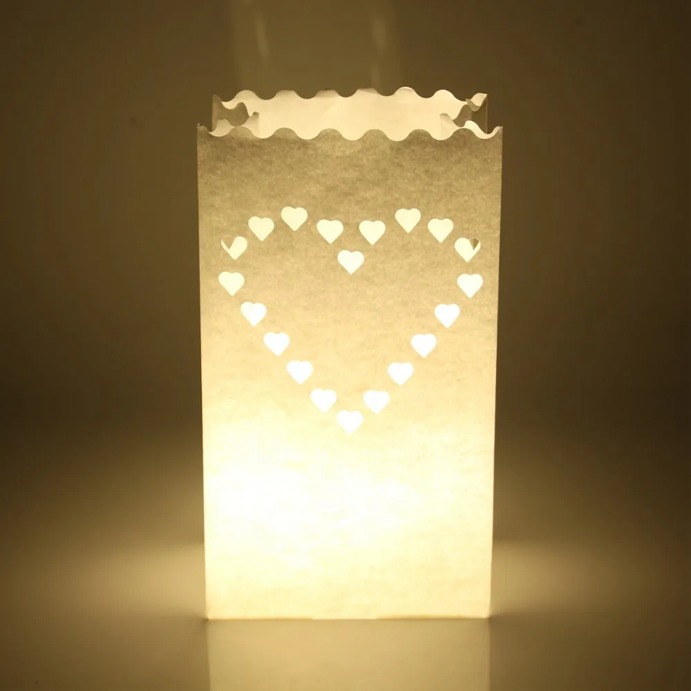 Свадебный подсвечник Luminaria 1/10 шт. бумажный фонарь сумка для свечи внешний дня