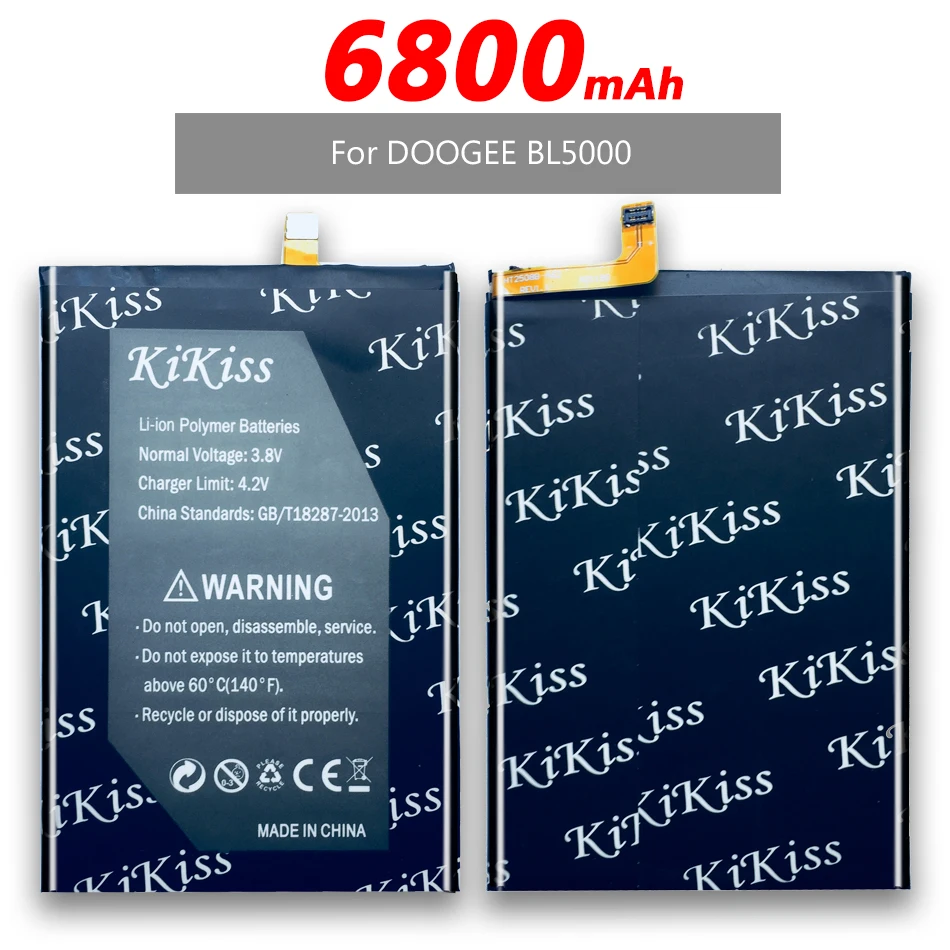 Бесплатный инструмент 6800 мАч для DOOGEE BL5000 мобильный телефон аккумулятор + номер