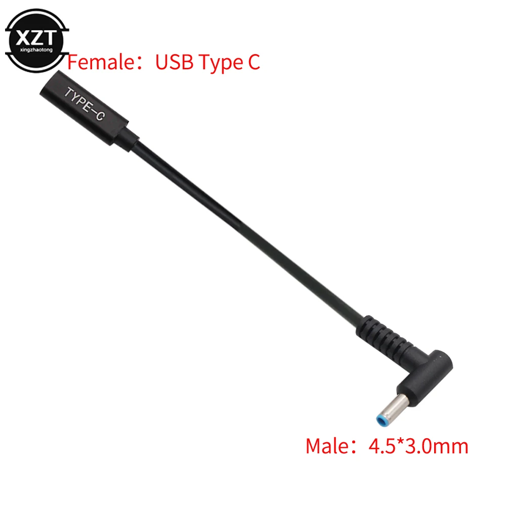 Штекер USB Type-C на 4 5*3 0 мм штекер постоянного тока 3 А кабель для зарядки ноутбука