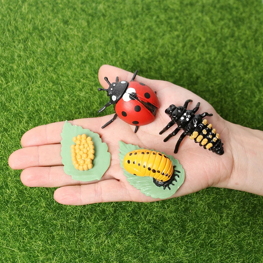 Фигурки бабочки лягушки божьей коровки пчелы паука курицы фигурки животных