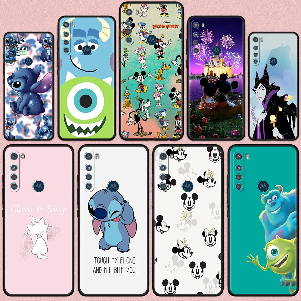 

Disney Cartoon Animation Case for Motorola G30 One Fusion Plus G9 Play G8 Power Lite E6s Luxury Black Soft Cover Shell Capa