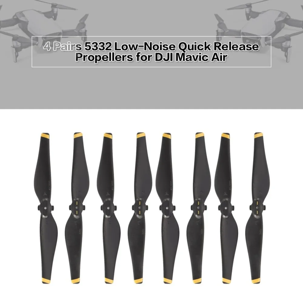 4 Pairs 5332 Low-Noise Quick Release CW CCW Blades Props Propellers for DJI Mavic Air FPV Foldable Drone RC Accessories Parts