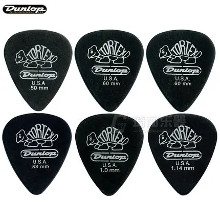 Стандартный черный медиатор для гитары Dunlop Tortex|dunlop tortex|picks plectrumsguitar picks |