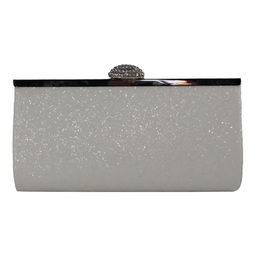 Женские вечерние сумки со стразами кожаные с цепочкой #923 | Багаж и