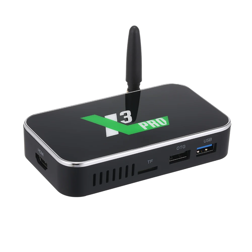 ТВ приставка X3 PRO Android 9 0 4K 1080P 2 4G/5G Wi Fi 4 Гб + 32 ГБ четырехъядерный процессор S905X3 ЦП с