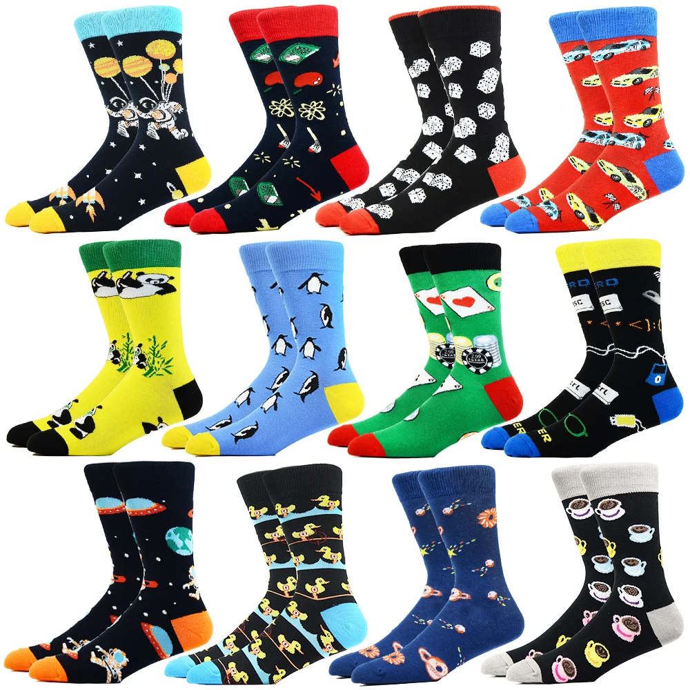 Креативные модные высококачественные смешные носки в стиле Харадзюку с